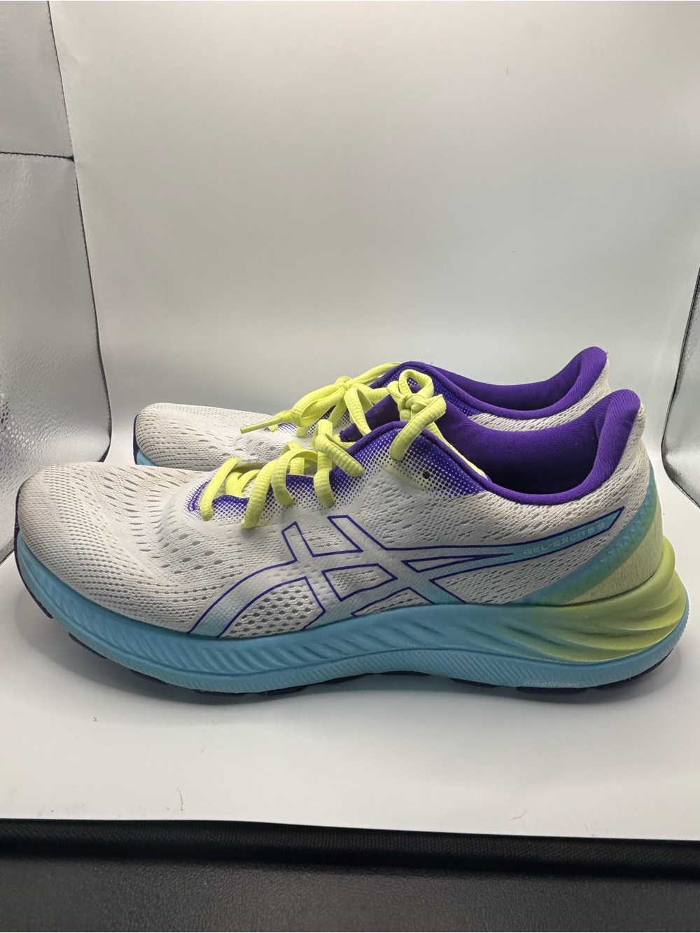 ASICS Women's Athletic Shoes - Light Blue & Purple Outsole
